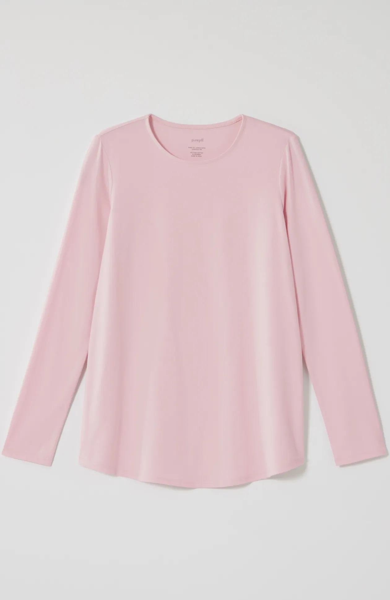 Pure Jill Long-Sleeve Shirttail Tee
