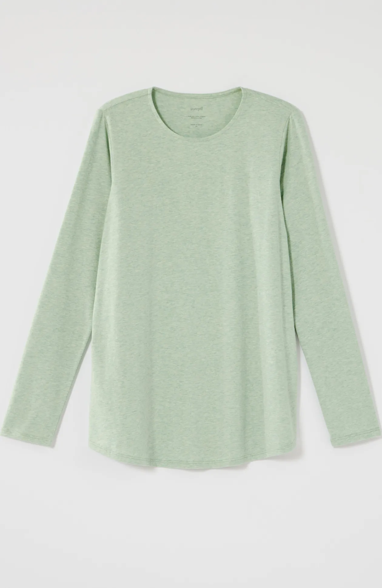 Pure Jill Long-Sleeve Shirttail Tee