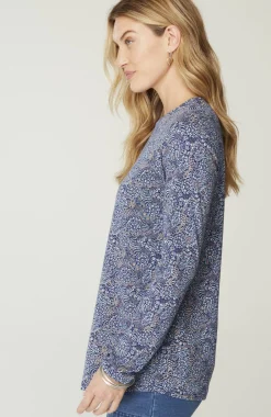 Pure Jill Long-Sleeve Shirttail Tee