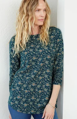 Pure Jill Long-Sleeve Shirttail Tee