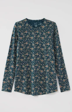 Pure Jill Long-Sleeve Shirttail Tee