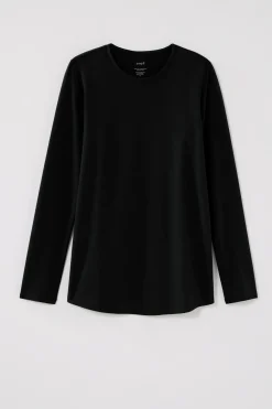Pure Jill Long-Sleeve Shirttail Tee