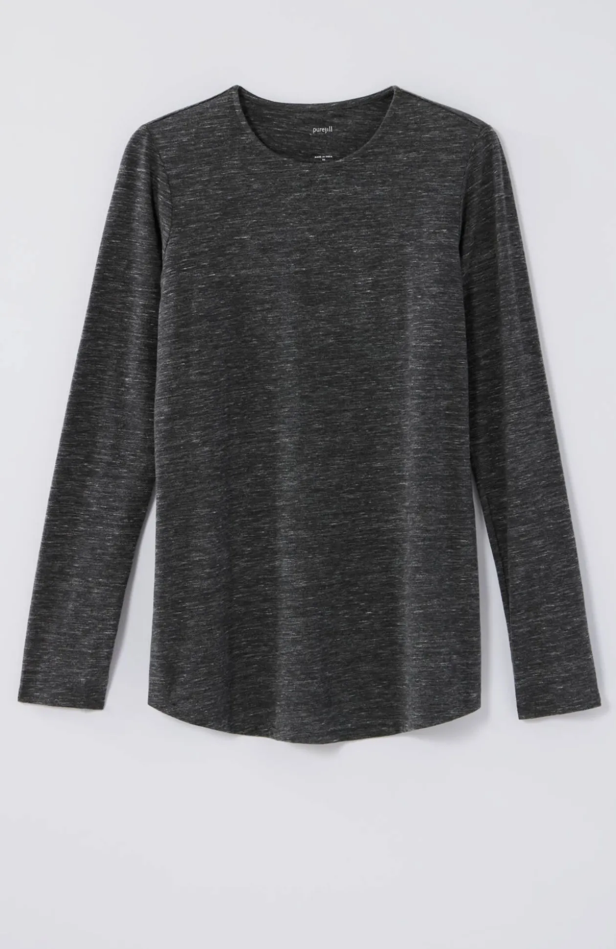 Pure Jill Long-Sleeve Shirttail Tee