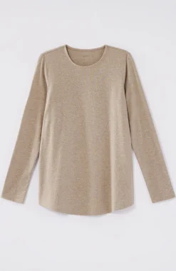 Pure Jill Long-Sleeve Shirttail Tee