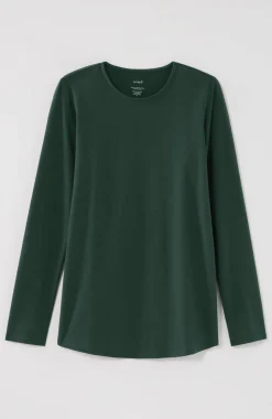 Pure Jill Long-Sleeve Shirttail Tee