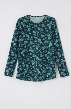 Pure Jill Long-Sleeve Shirttail Tee