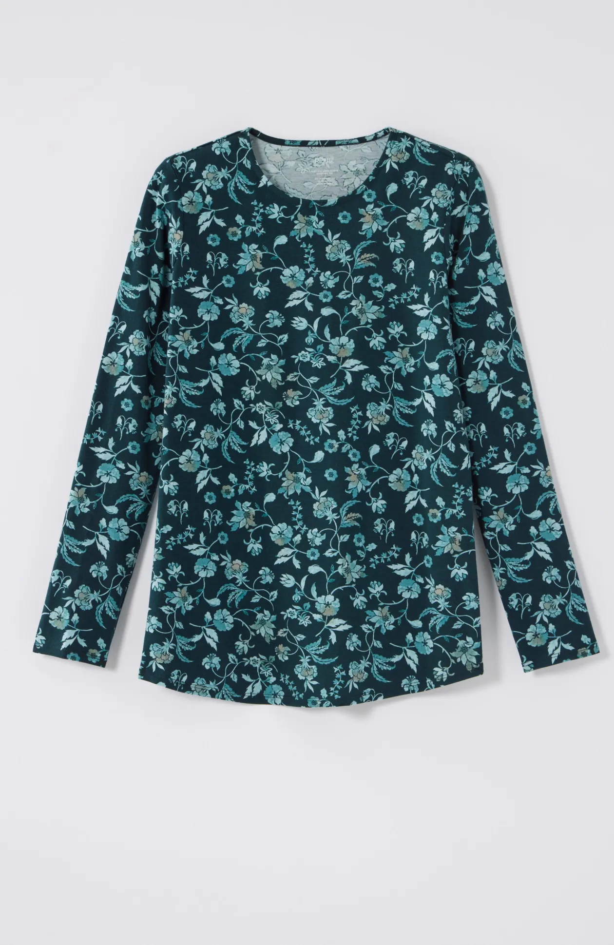 Pure Jill Long-Sleeve Shirttail Tee
