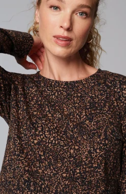 Pure Jill Long-Sleeve Shirttail Tee