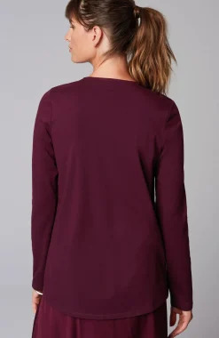 Pure Jill Long-Sleeve Shirttail Tee