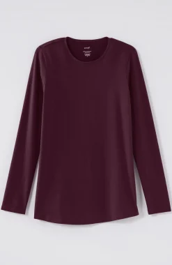 Pure Jill Long-Sleeve Shirttail Tee