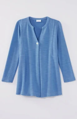 Pure Jill Organically Grown Cotton Buttoned Top