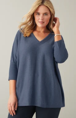 Pure Jill Oversized V-Neck Sweater