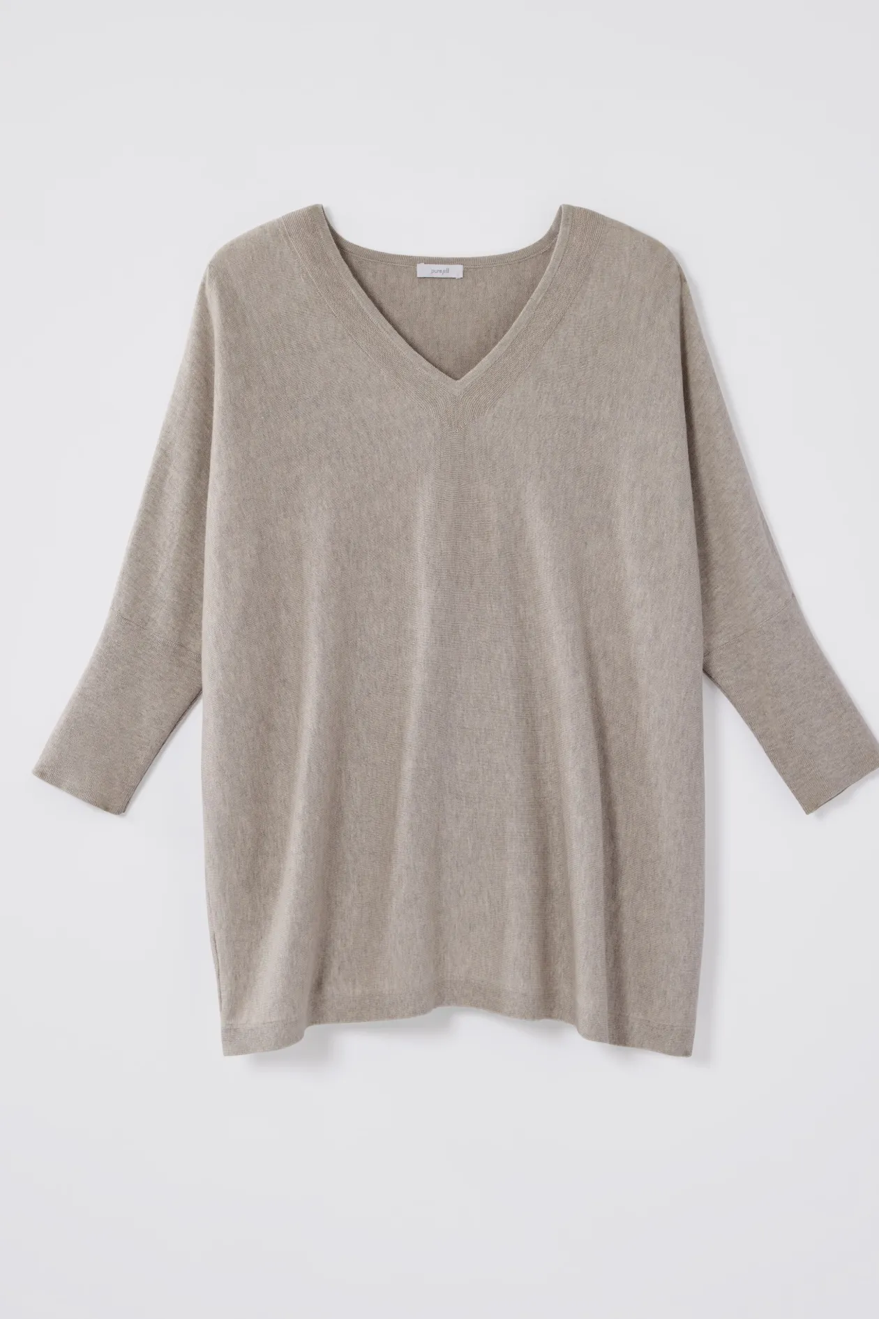 Pure Jill Oversized V-Neck Sweater