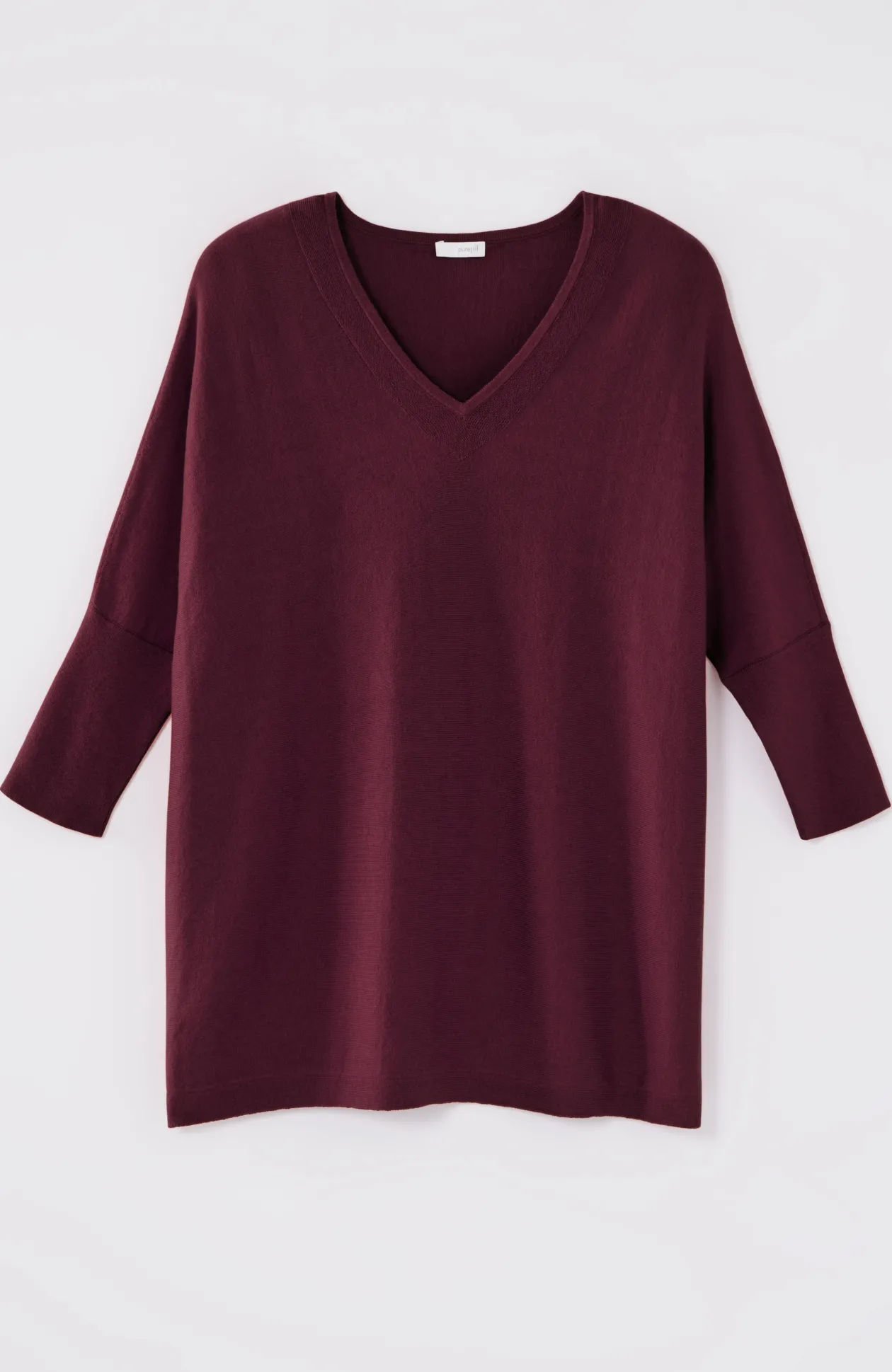 Pure Jill Oversized V-Neck Sweater