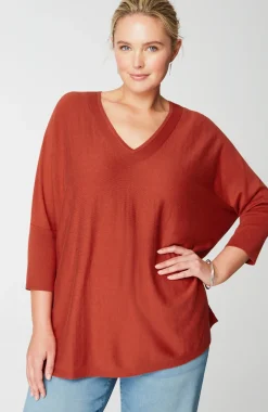 Pure Jill Oversized V-Neck Sweater