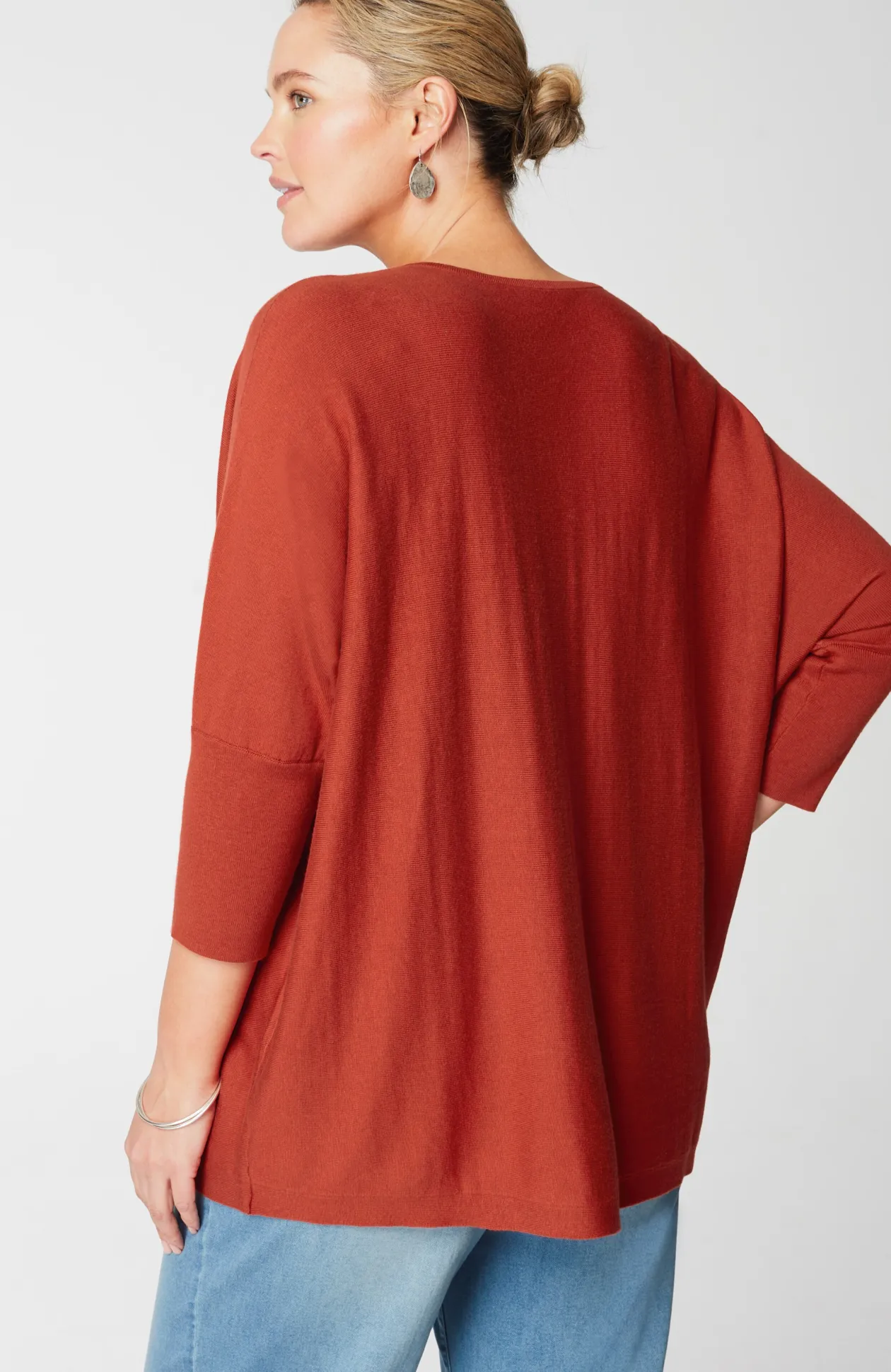 Pure Jill Oversized V-Neck Sweater