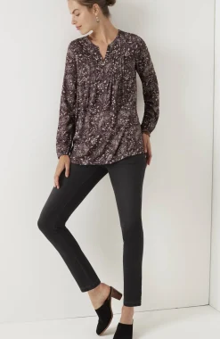 Pure Jill Pintucked Blouse