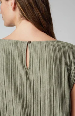 Pure Jill Pleated Dolman-Sleeve Top
