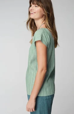 Pure Jill Pleated Dolman-Sleeve Top