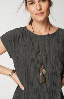 Pure Jill Pleated Knit Dress