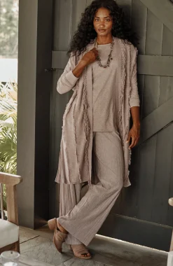 Pure Jill Pleated Wide-Leg Pants