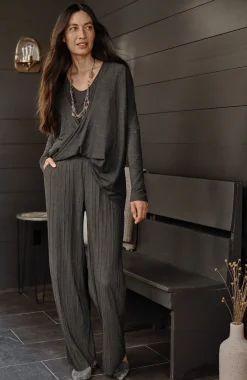 Pure Jill Pleated Wide-Leg Pants