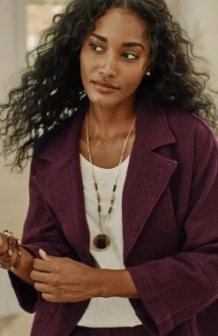 Pure Jill Relaxed Gauze Blazer
