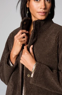 Pure Jill Reversible Long Teddy Coat
