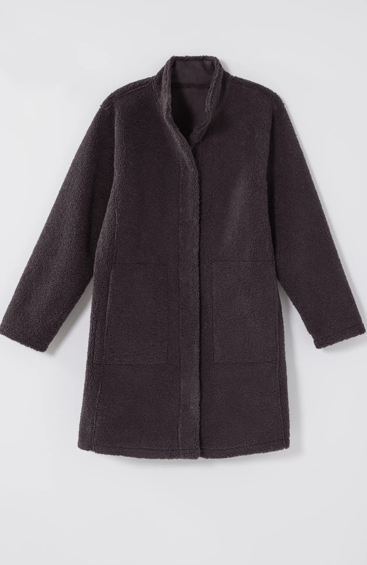 Pure Jill Reversible Long Teddy Coat