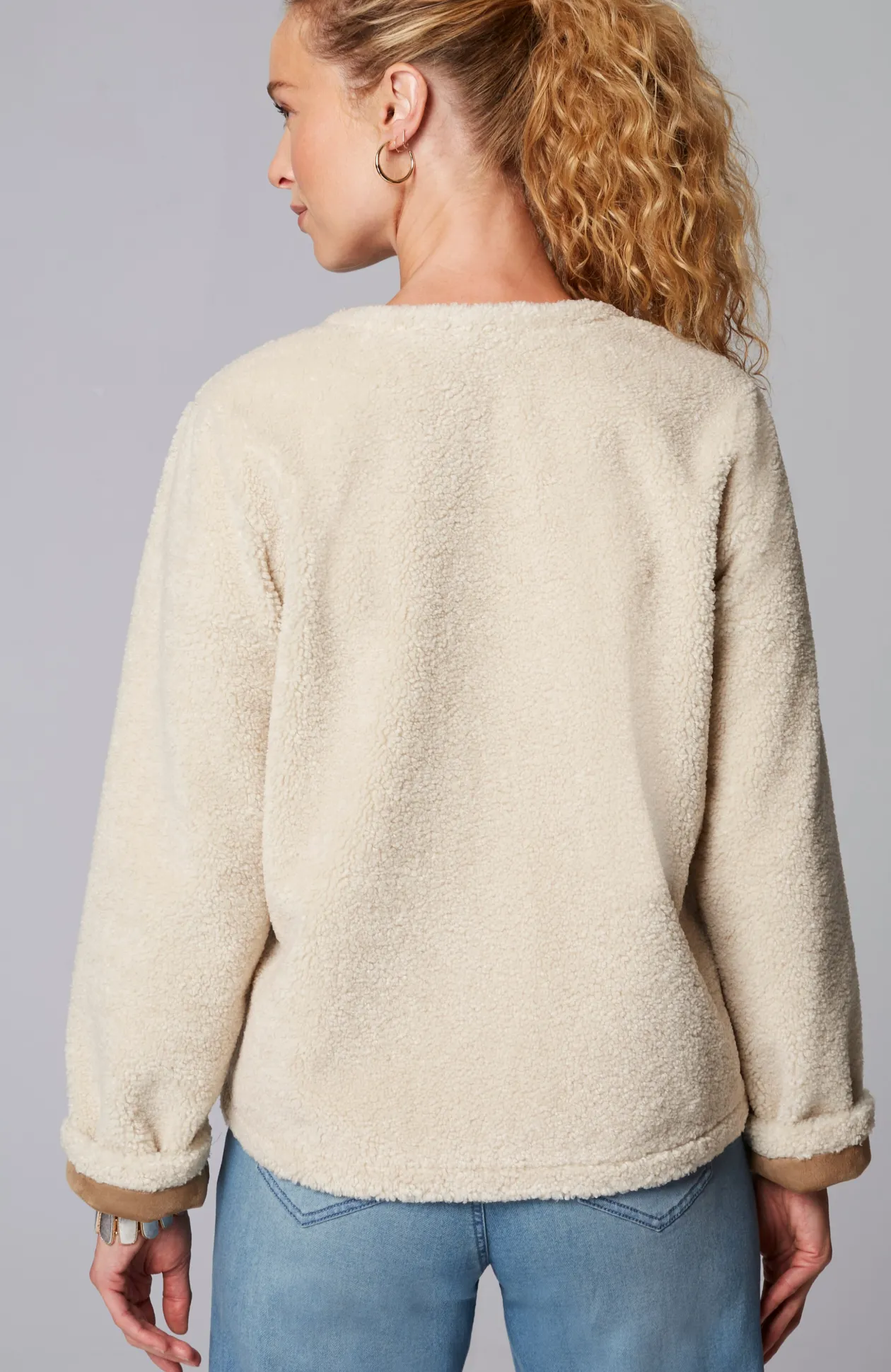 Pure Jill Reversible Teddy Jacket