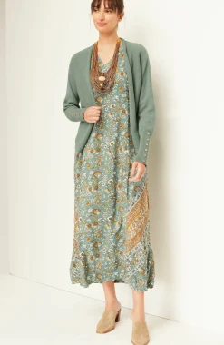 Pure Jill Ribbed Button-Cuffed Cardi
