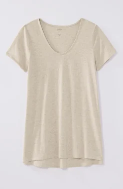 Pure Jill Scoop-Neck Elliptical Tee