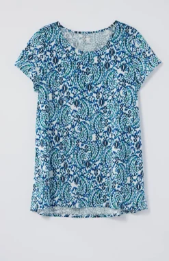 Pure Jill Scoop-Neck Elliptical Tee