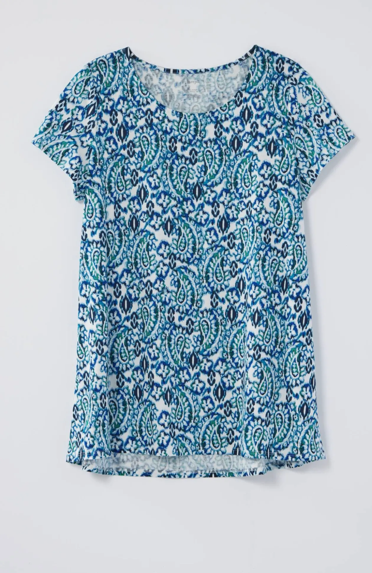 Pure Jill Scoop-Neck Elliptical Tee