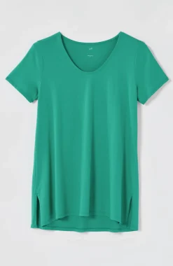 Pure Jill Scoop-Neck Elliptical Tee