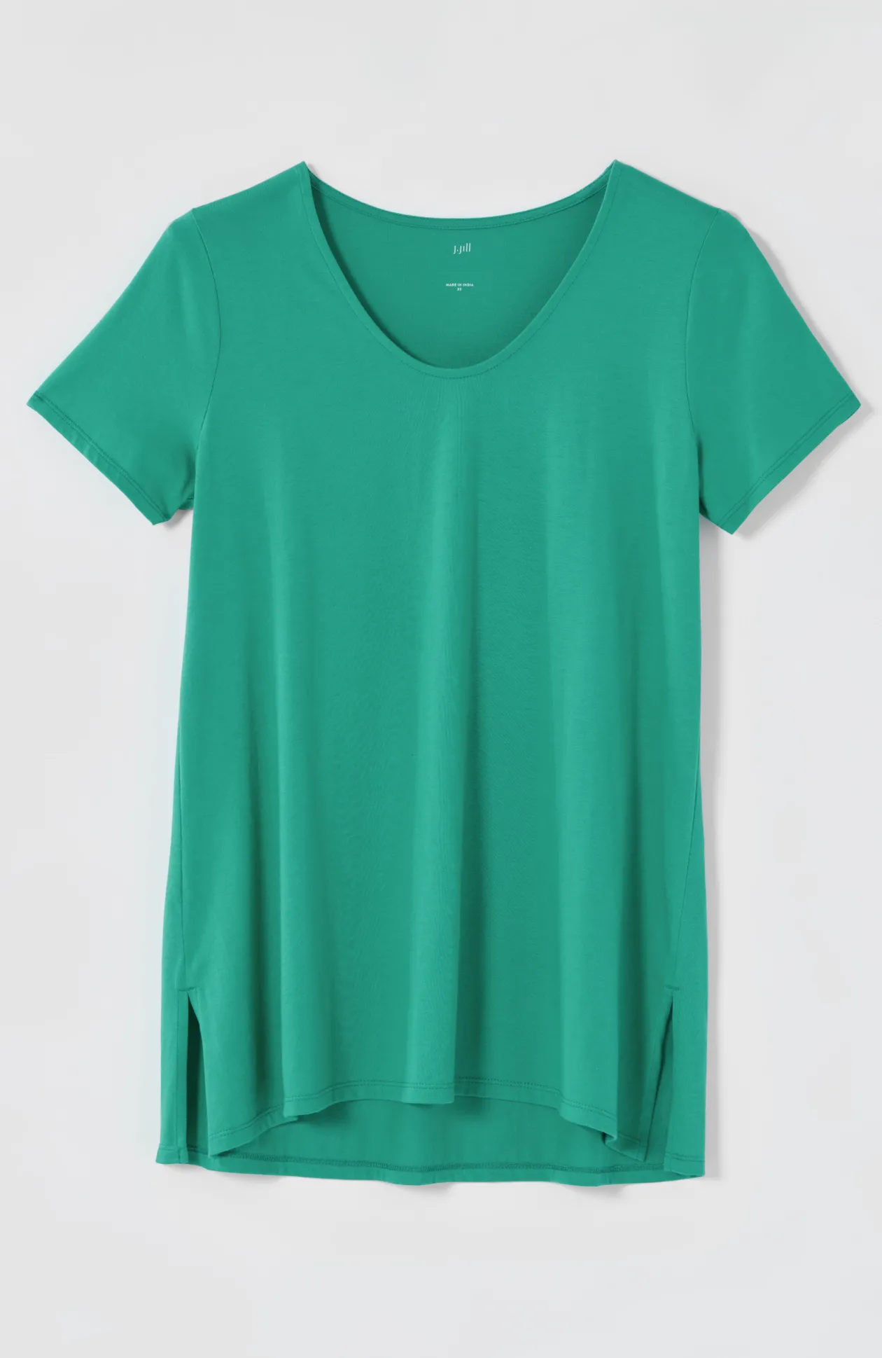 Pure Jill Scoop-Neck Elliptical Tee