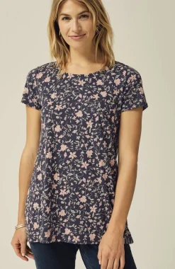 Pure Jill Scoop-Neck Elliptical Tee