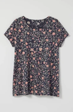 Pure Jill Scoop-Neck Elliptical Tee