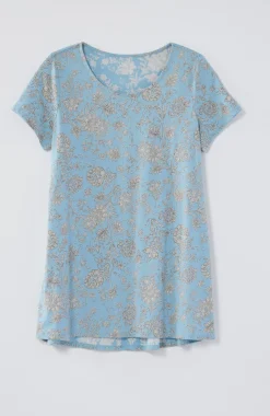 Pure Jill Scoop-Neck Elliptical Tee