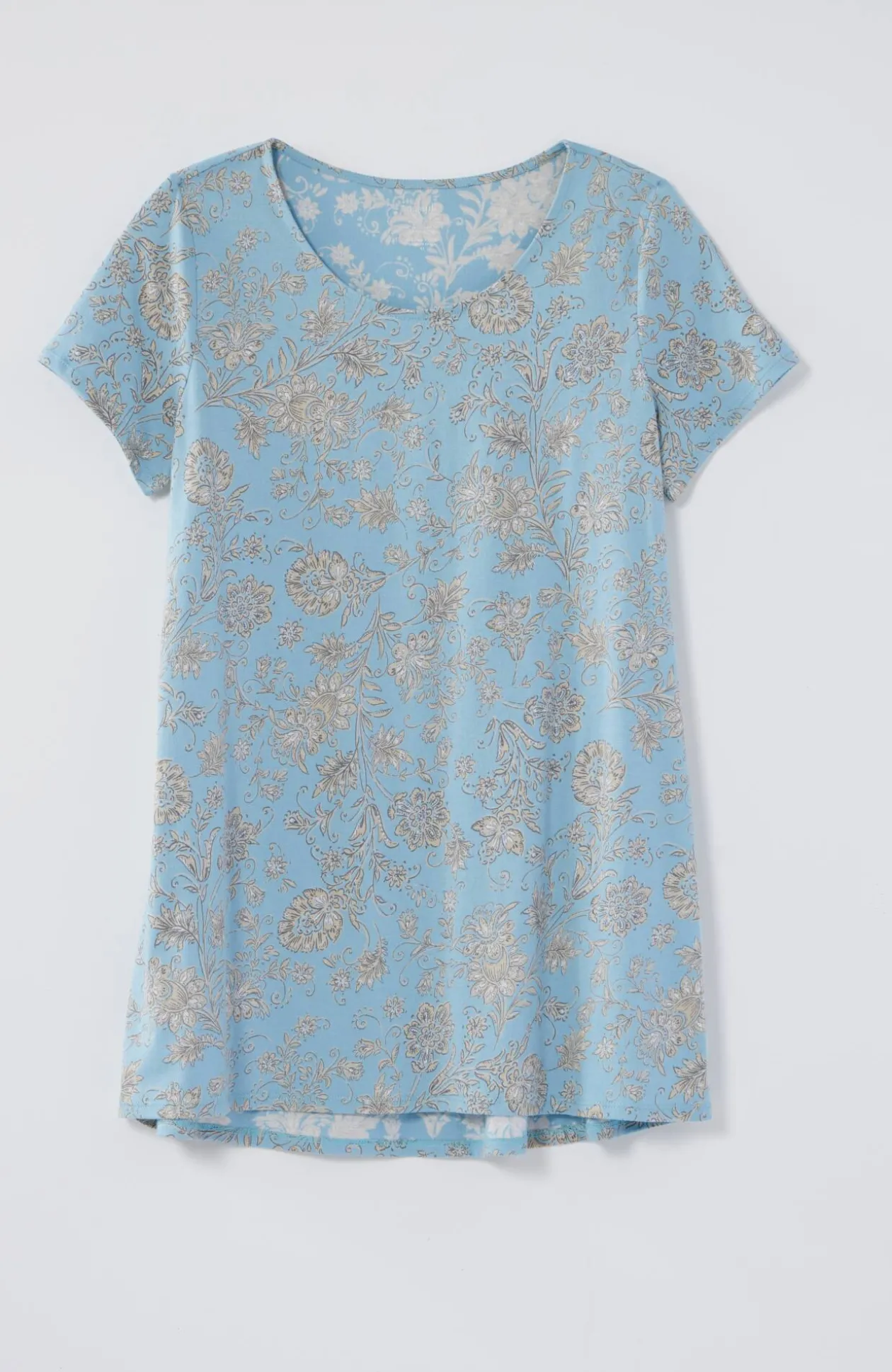 Pure Jill Scoop-Neck Elliptical Tee