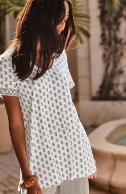 Pure Jill Scoop-Neck Elliptical Tee