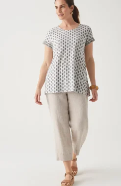 Pure Jill Scoop-Neck Elliptical Tee
