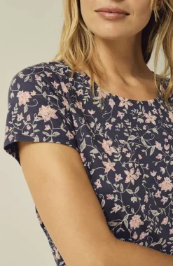Pure Jill Scoop-Neck Elliptical Tee