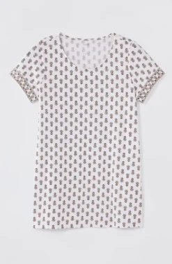 Pure Jill Scoop-Neck Elliptical Tee