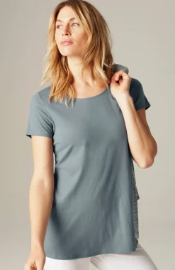 Pure Jill Scoop-Neck Elliptical Tee