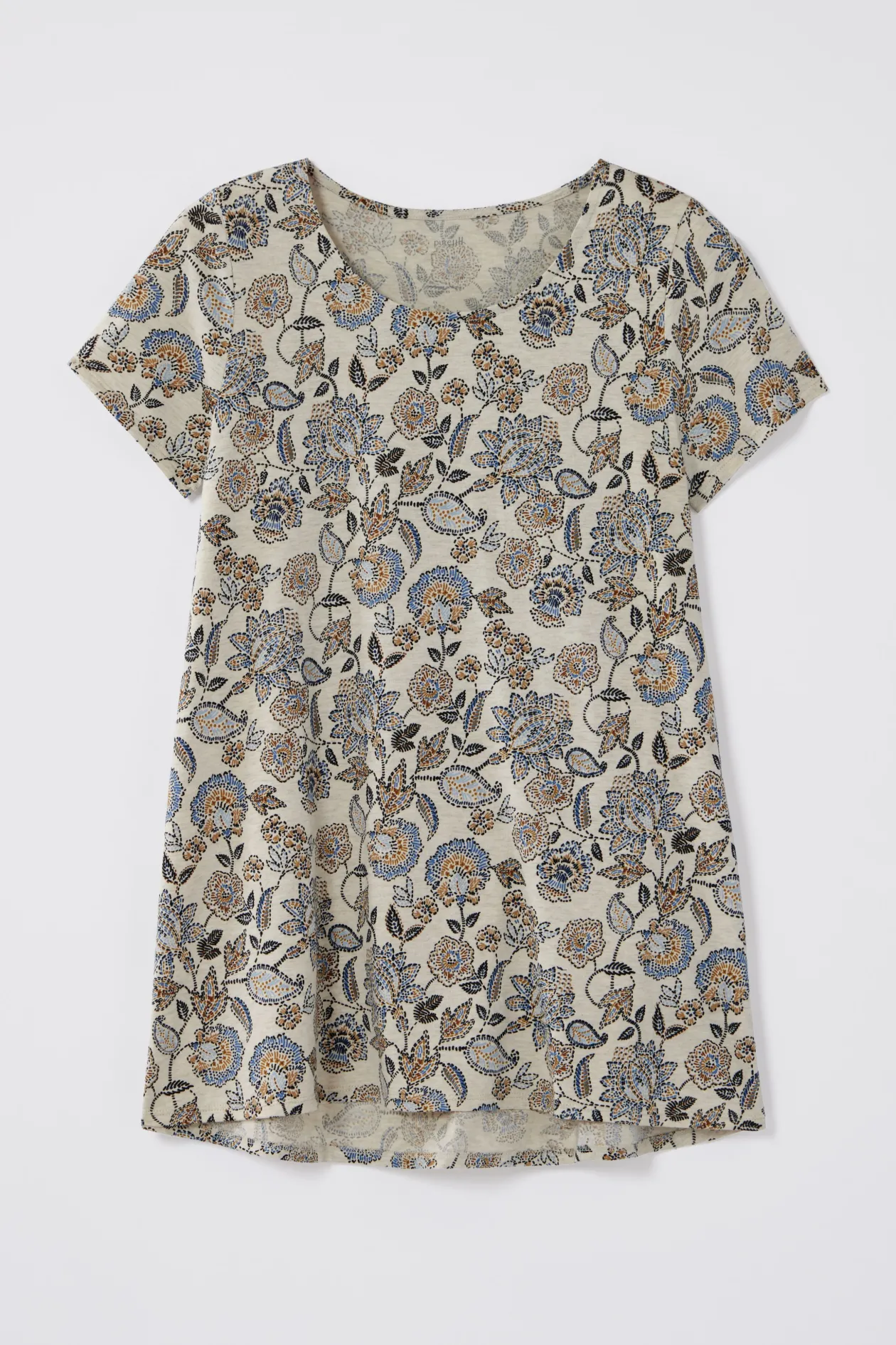 Pure Jill Scoop-Neck Elliptical Tee