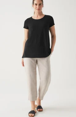 Pure Jill Scoop-Neck Elliptical Tee