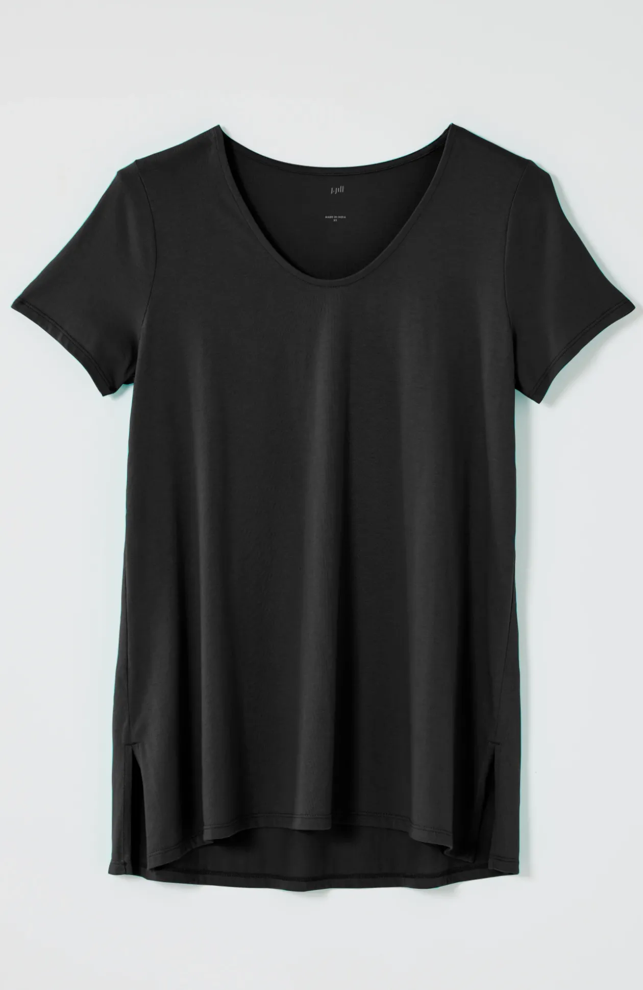 Pure Jill Scoop-Neck Elliptical Tee