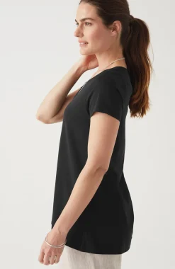 Pure Jill Scoop-Neck Elliptical Tee