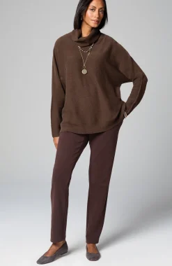 Pure Jill Scrunch-Neck Recycled-Cashmere Sweater